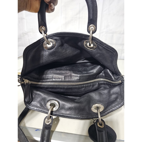Christian Dior Granville Satchel Leather Cannage Black - Picture 12 of 13